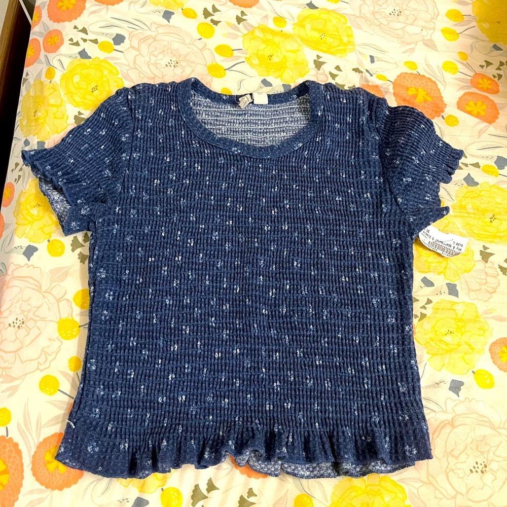 Navy Floral Shirt